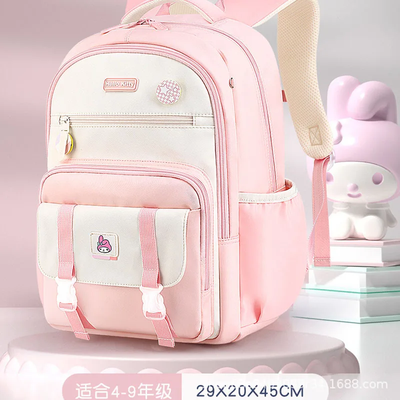 Sanrio Student School Bag Backpack Backpack Lightweight New Air Cushion Cartoon School Bag My Melody Kuromi Student Gift