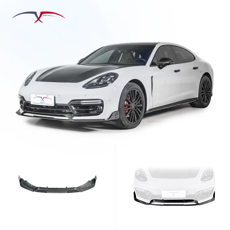 Car Modification KDA Style Carbon Fiber Front Bumper Front Lip Front Spoiler for Porsche Panamera 971 GTS Body Kit Upgrade