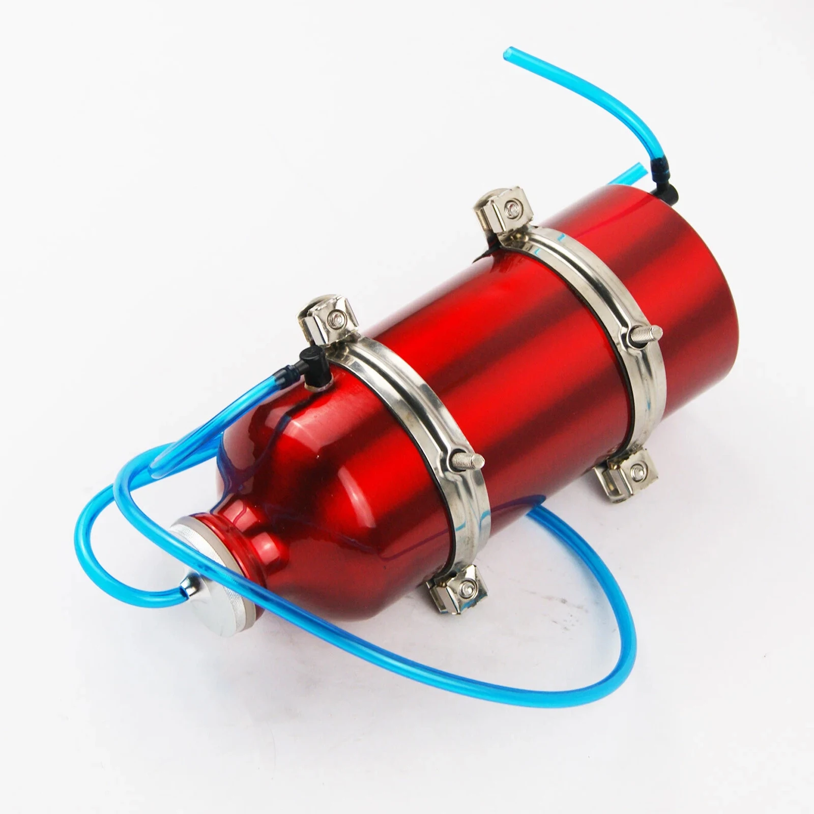 

600ML Marine Grade Aluminum Fuel Tank for RC Boat with Waterproof Nozzle & Secure Pipe Clamp