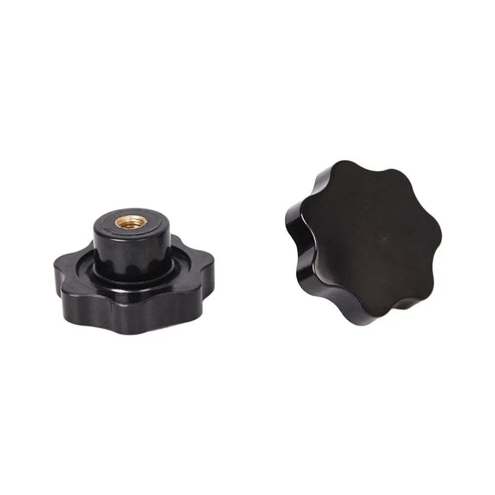 10pcs Star Shaped Hand Tighten Knobs with Brass Thread Insert for M6x32 M8x32 M10x40 12mmx50 Easy Grip Fasteners