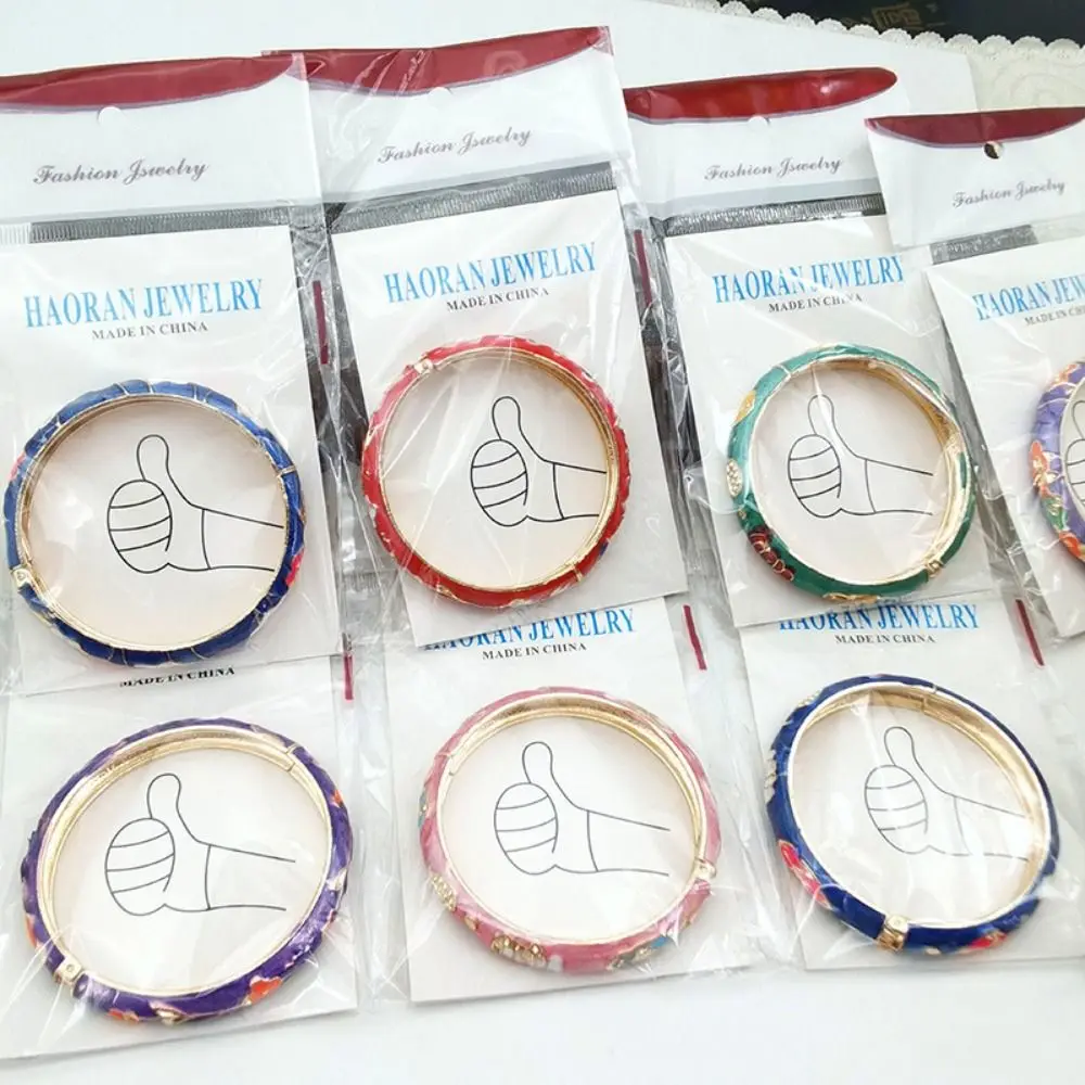 

Enamel Chinese Cloisonne Bracelet Traditional Chinese Peony Filigree Flower Bangle Double Bangle Vintage Women's Hand Bracelet