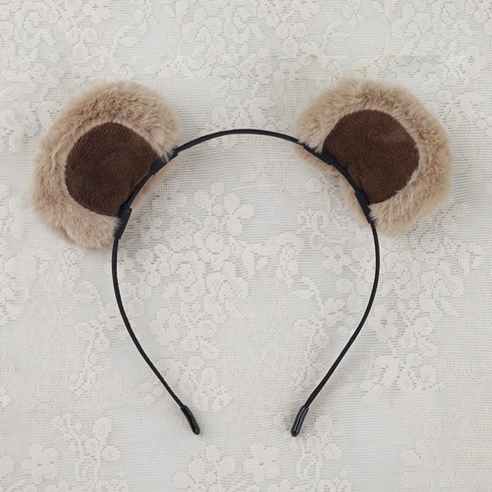 

Valentine's Day Brown Bear Ears Headband Plush Bear Ear Girl Headbands Cosplay Makeup Headpiece Animal Ears Hair Hoop