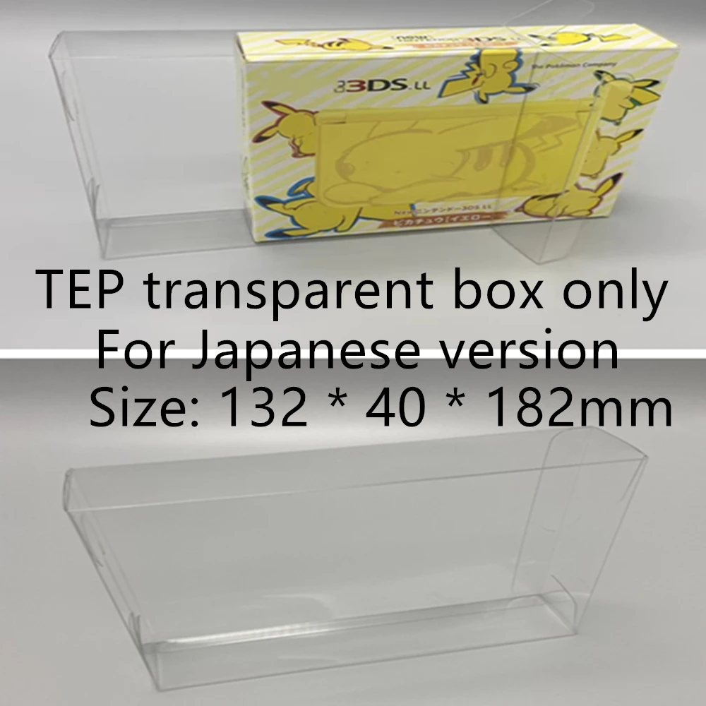 Collection Display Box For 3DSLL/NEW Nintendo 3DS LL Game Storage Transparent Boxes TEP Shell Clear Collect Case