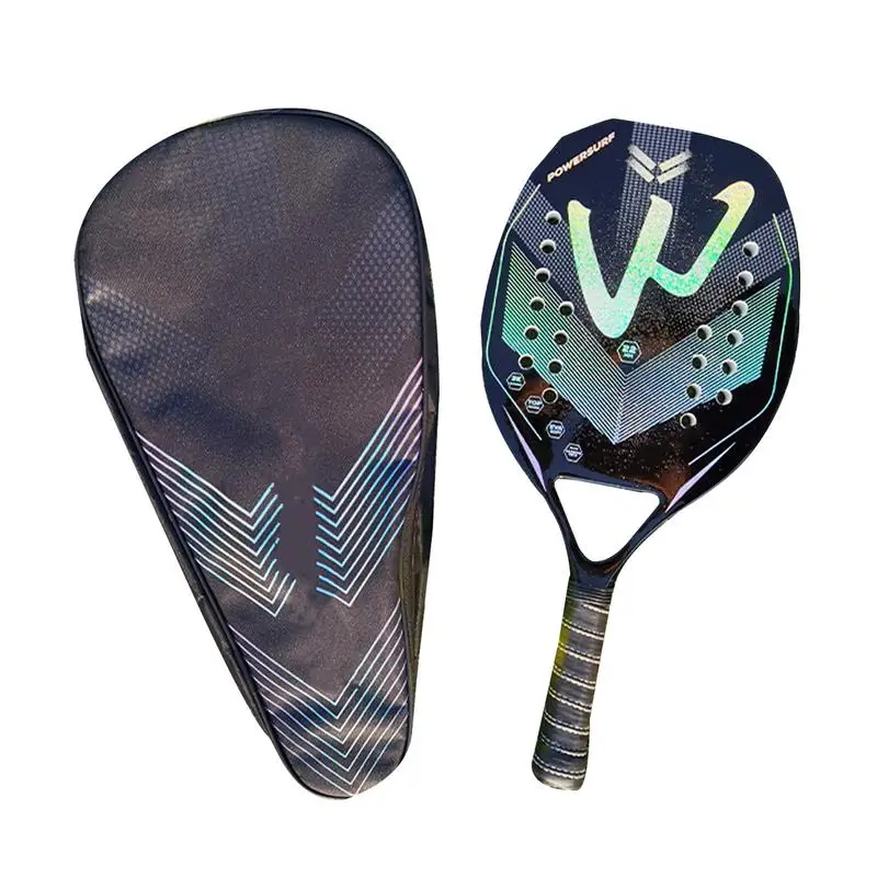 

Paddle Tennis Racquets Carbon Fiber Beach Ball Racket Lightweight Paddle Tennis Racket Foam Padel Racket with Carry Bag Supplies