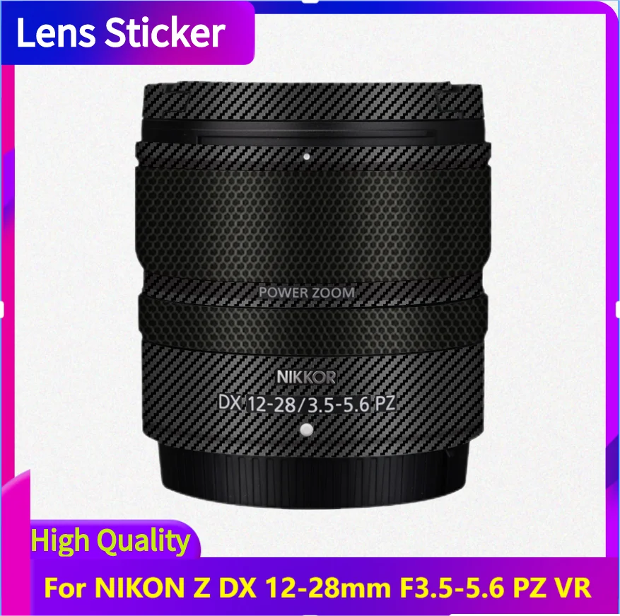 For NIKON Z DX 12-28mm F3.5-5.6 PZ VR Lens Sticker Protective Skin Decal Vinyl Wrap Anti-Scratch Protector Film Z12-28 12-28