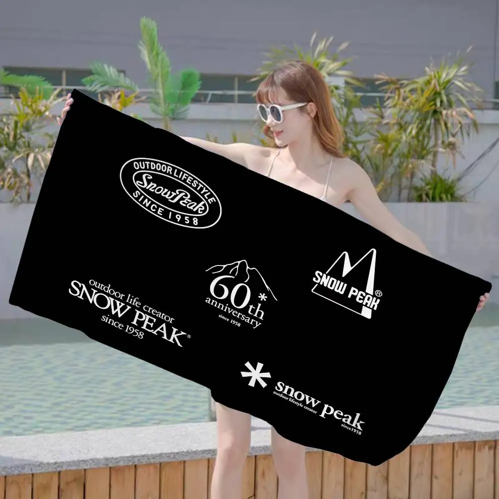 S-Snows COOL Peak Beach Towel Colorful Bath Towels for Girl Microfiber Quick Dry Custom Sand Free Beach Yoga Spa Gym Pool