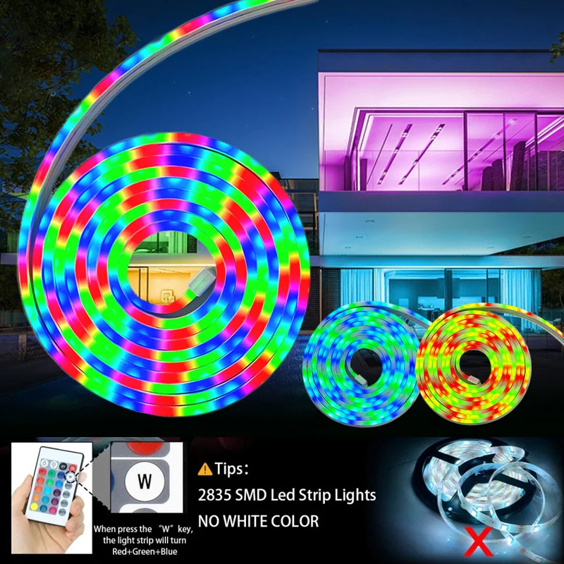 USB Neon Lights with Music Sync, 3m/9.84Ft 5V Rope Lights Bluetooth 2835SMD Color Changing Flexible Led Rope Lights for Bedroom