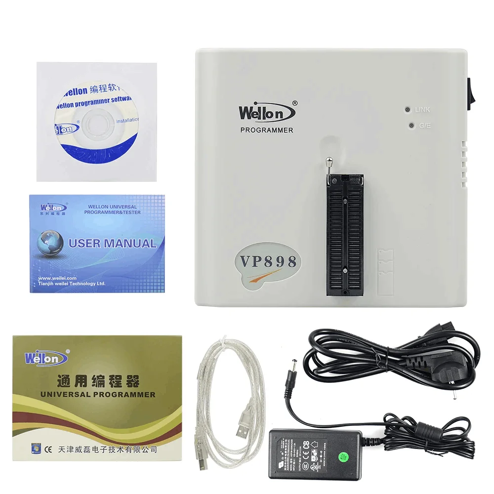 

Программатор Wellon VP898 Программатор микросхемы ЭБУ Программатор настройки Wellon Поддержка нескольких языков