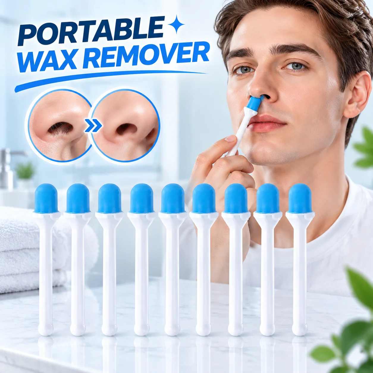 10/20Pcs Disposable Nose Wax Sticks Painless Nose Hair Removal Applicators Wax Kit Accessories Ear Eyebrow Grooming Tools