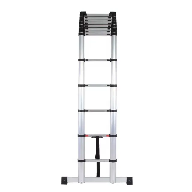 

Single Aluminium Telescopic Ladder Equipped With Retractable Support Bar