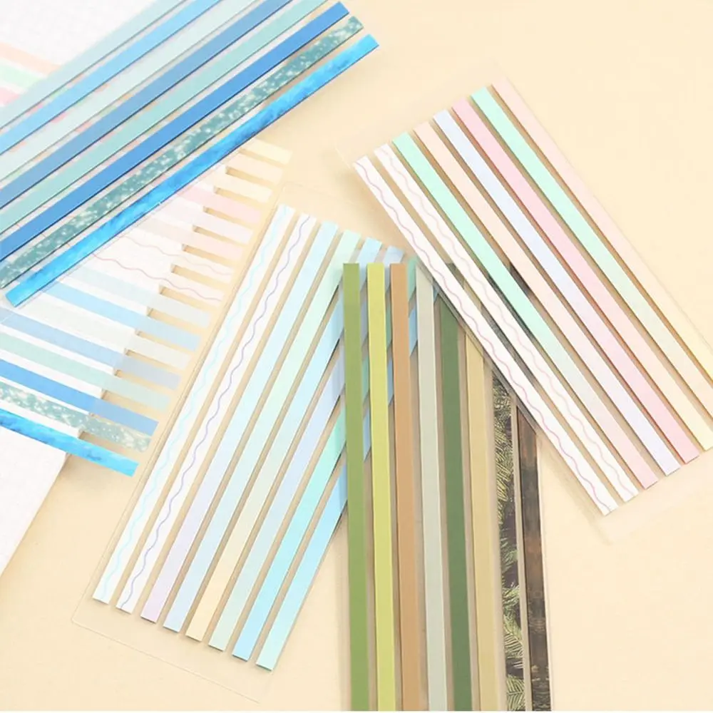 Aesthetic Index Stickers 160 Sheets Gradient Transparent Label Bookmark Reading Labels Office Supplies