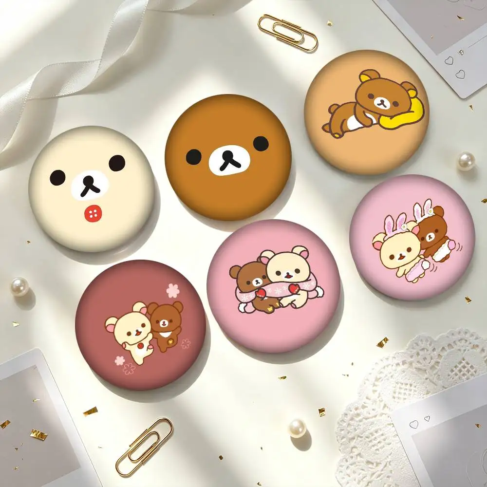 C-Cute R-Rilakkuma  25mm 32mm 44mm 58mm 75mm Brooches Badges Pins for Accessories Gift