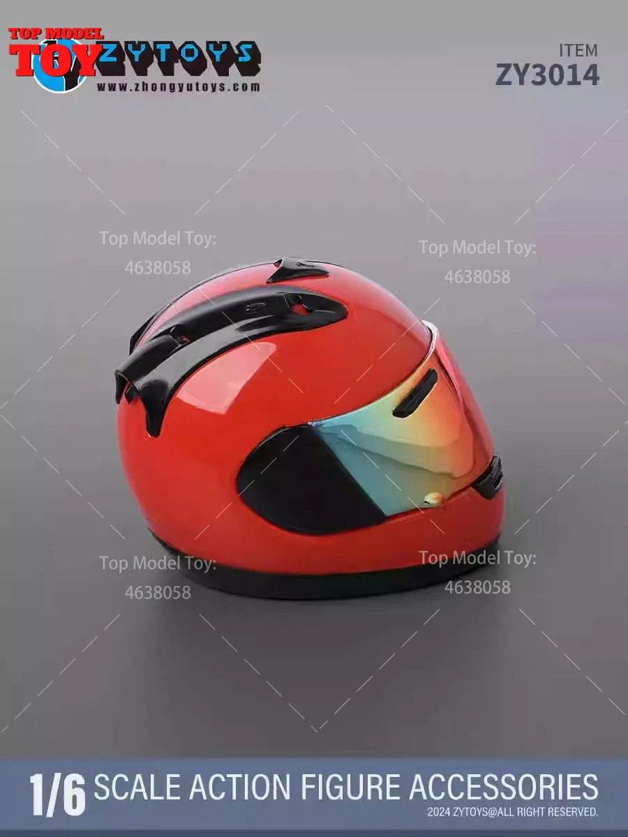 ZYTOYS ZY3014 1/6 스케일 ABS 시뮬레이션 레이싱 오토바이 헬멧 군인 액세서리 모델 12 ''액션 피규어 바디 인형