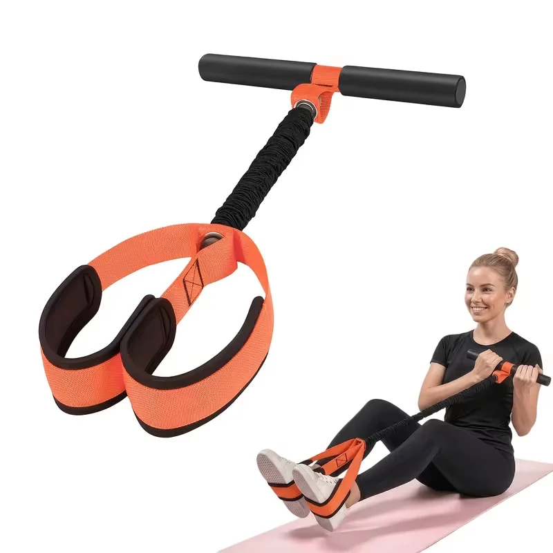 Sit Up Assist Resistance Trainer Voetpedaal Beentrainer Home Fitness Voetpedaal Touw Lichaamsvormende trainingsapparatuur voor vrouwen