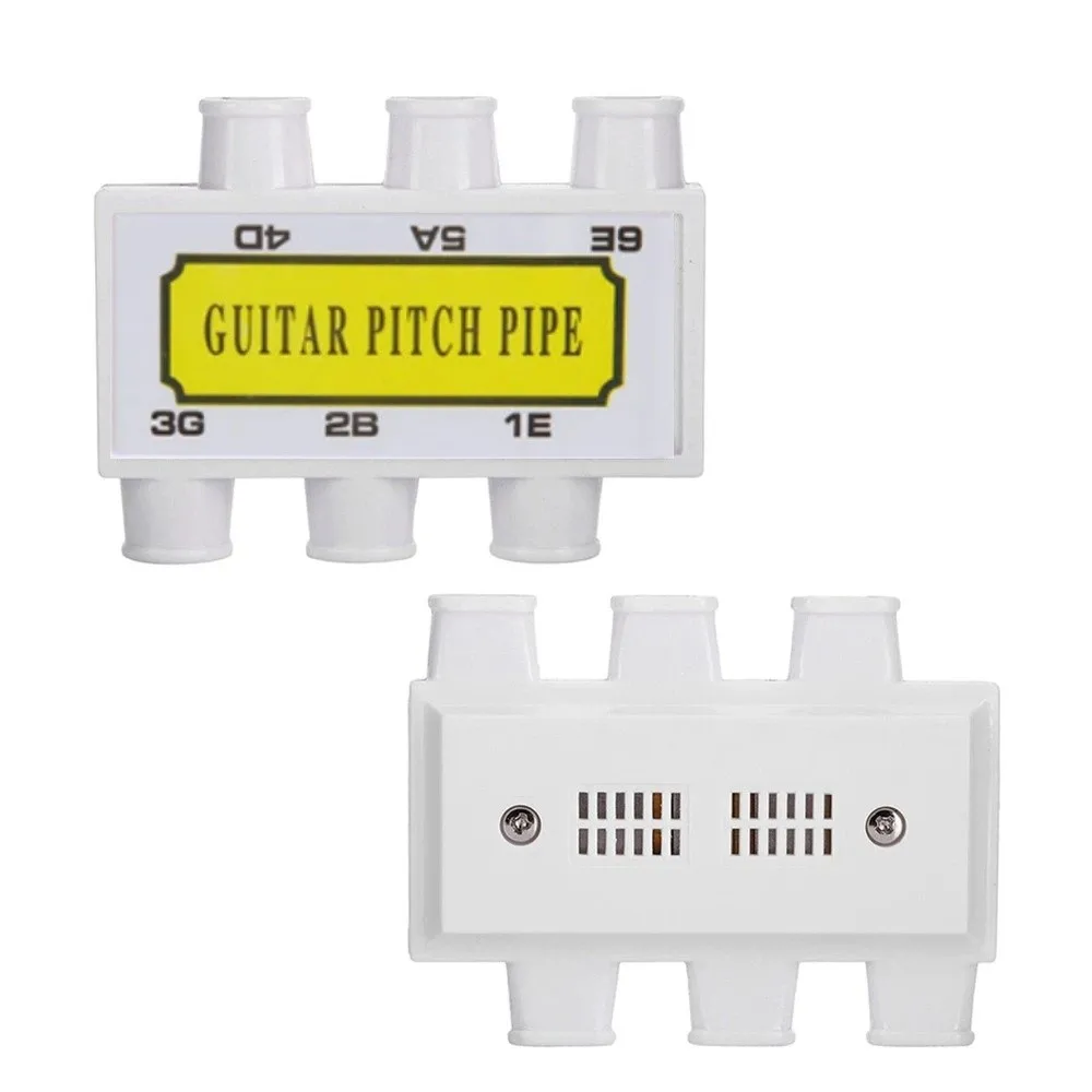 ​E B G D A E Tones​ Tuner Pitch Pipe Plastic Shell​ Six hole Pitch Pipe ​With Carrying Case​ ​Guitar Tuner Pipe​
