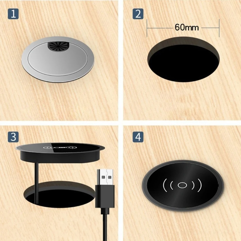 15W Fast Wireless Built in Desktop Desktop Embedded For Phone 15