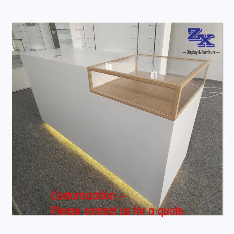 custom.High End Shopfront Counter Shop Reception Counter Shop Cashier Counter Shop Fittings