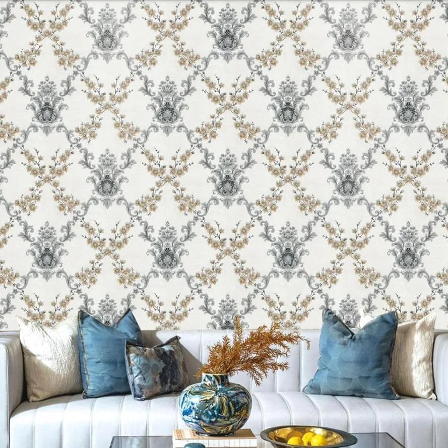 Simple European AB Version 106 cm Wide Wallpaper Export Solid Color PVC Deep Embossed Wide Width Wallpaper Factory Direct Sale