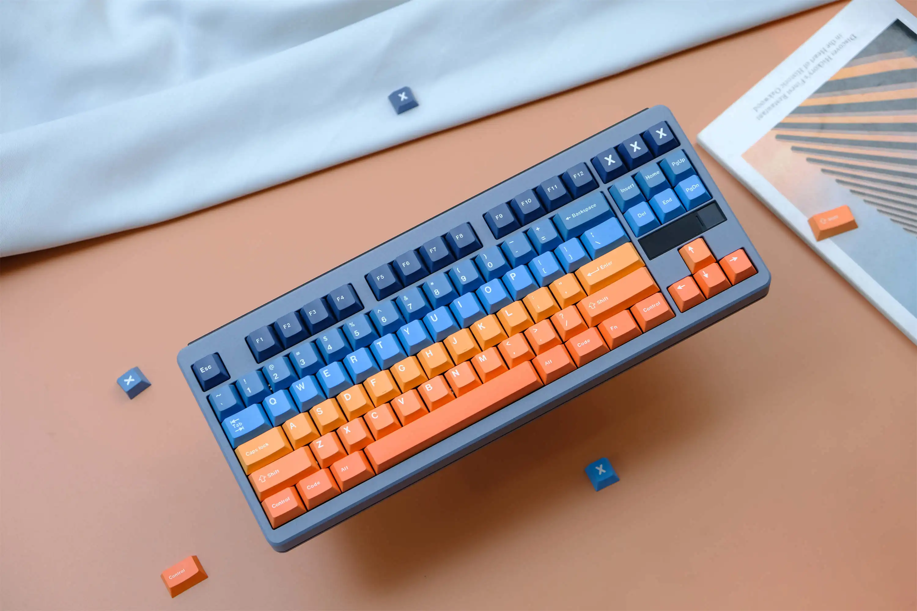 GMK Skyline Keycaps 130 Keys PBT Material Keycaps Cherry Profile DYE-SUB For MX Switch Wooting 7U Mechanical Keyboard Keycaps