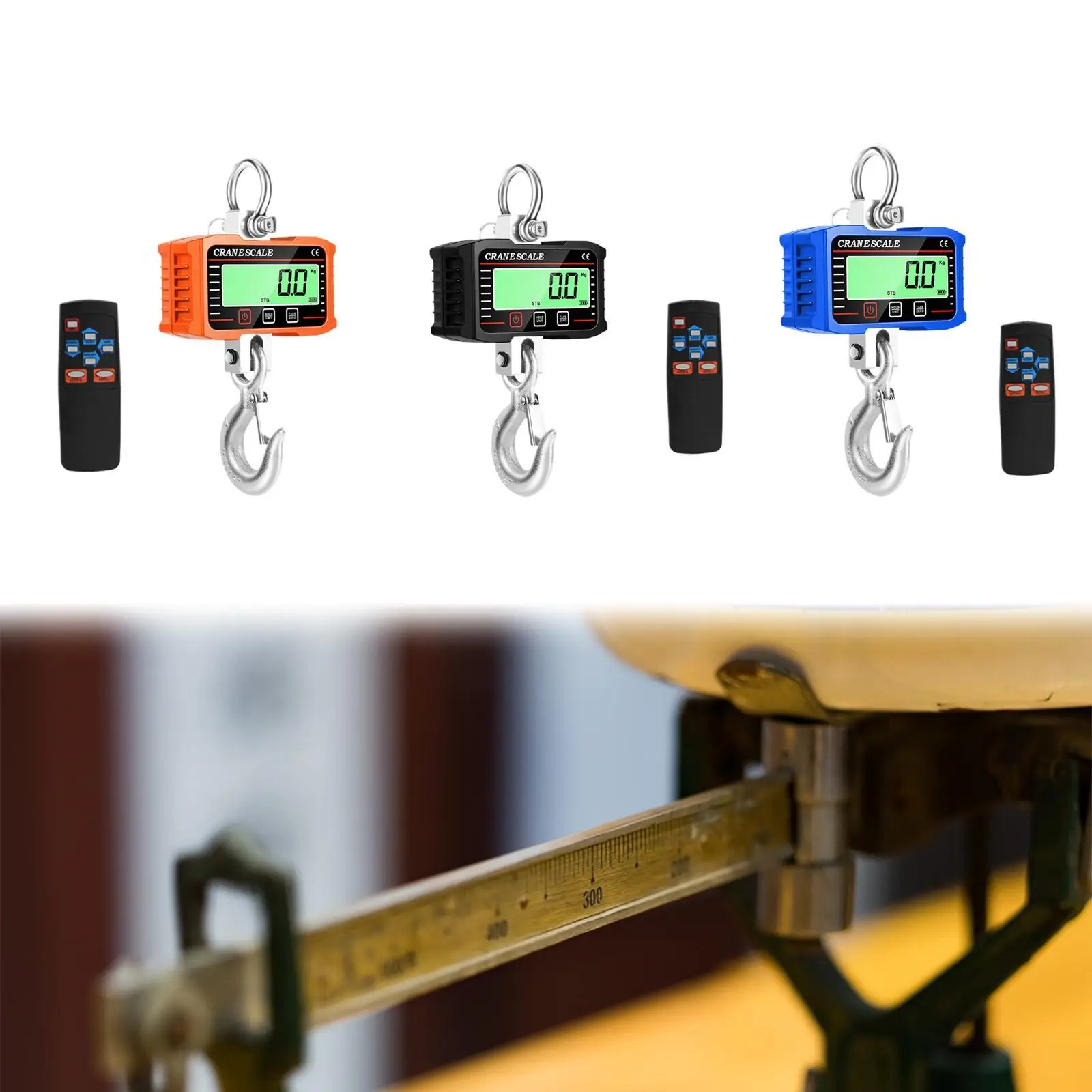 Digital Hanging Scale Gift Baggage Luggage Scale Parcels 1000kg Crane Scale