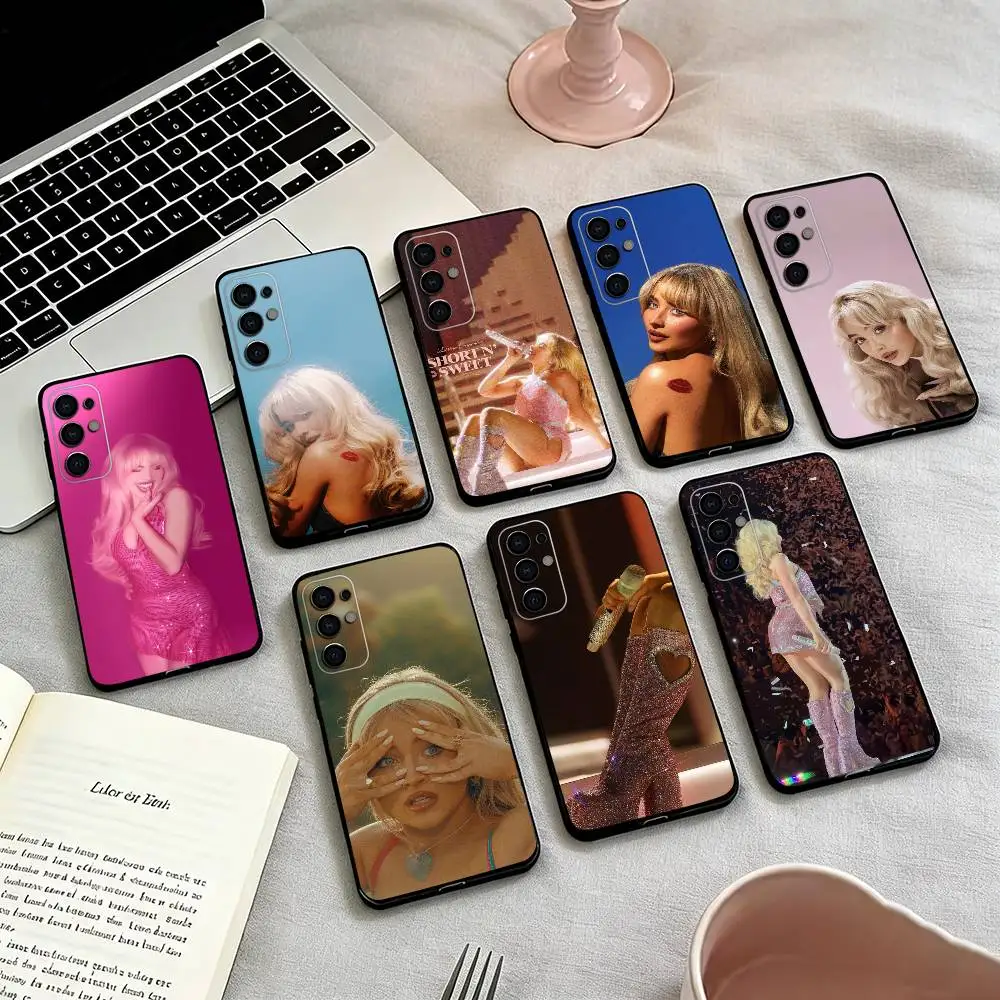 

Sabrina Carpenter-C Short Sweet Phone Case Black Silicone Soft For Samsung S25,S24,S21,S22,S23,S30,Ultra,S20,Plus,Fe,Lite