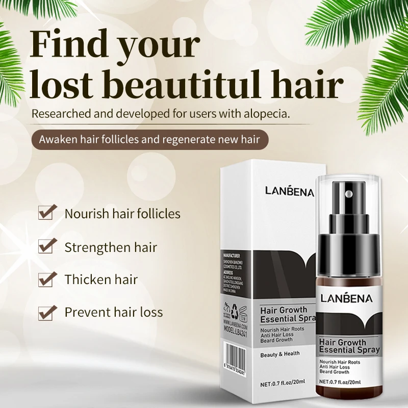 Clearance Sale,3Pcs Lanbena Hair Care Essence Spray Increases Hair Increase for Hair,shelf Life: 24.1.25