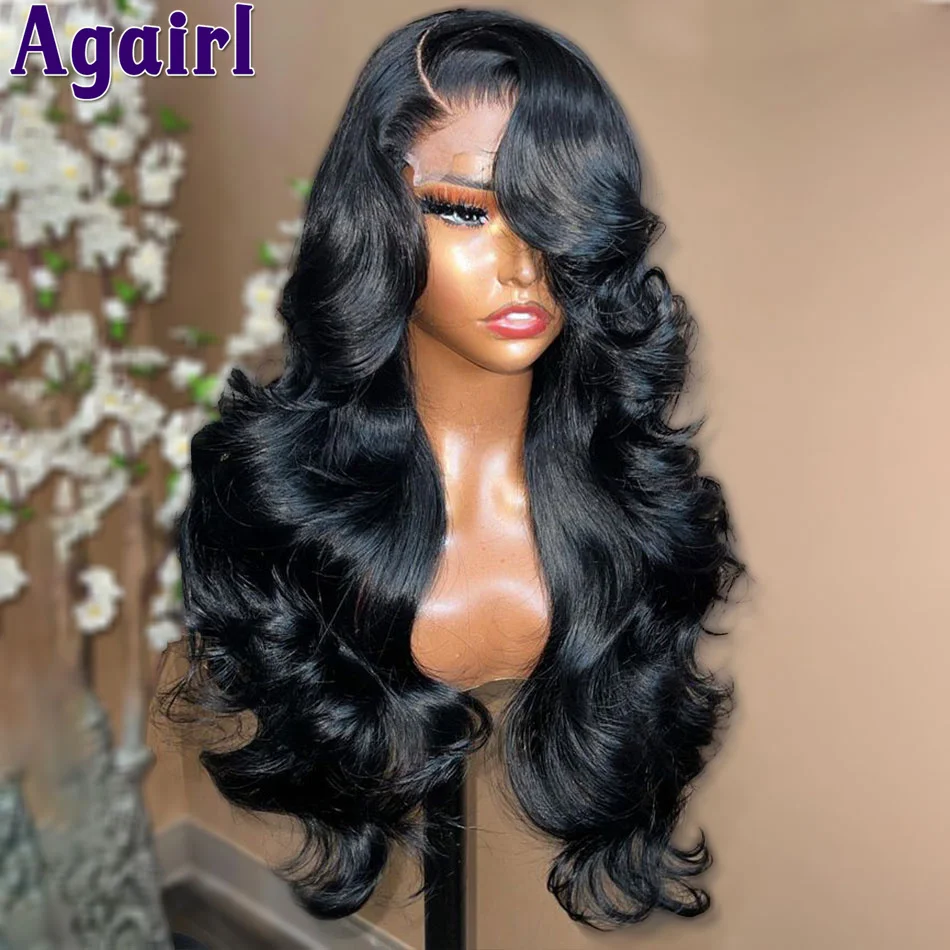 180% Highlight Honey Blonde With Black Ready Go Wavy Human Hair Wigs Body Wave Transparent 13x6 13x4 Lace Frontal Wig PrePlucked