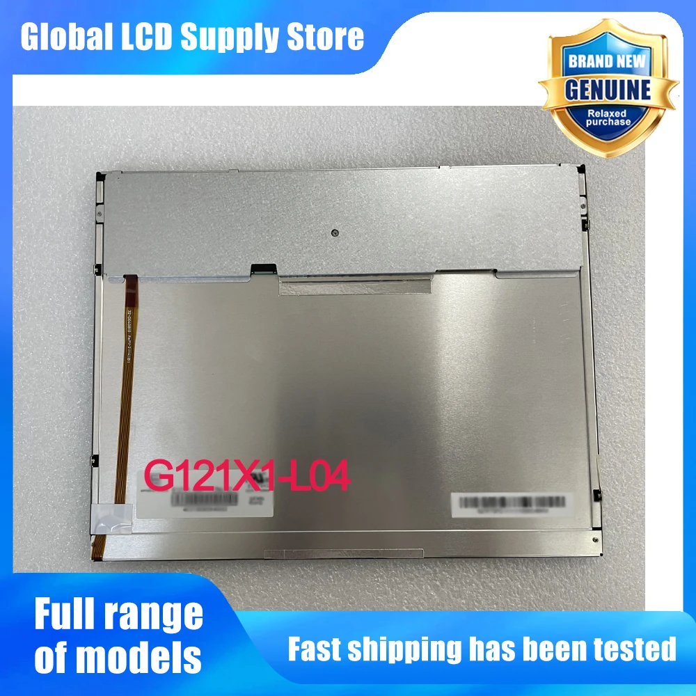 G121X1-L04 12.1 Inch 1024*768 LCD Screen Display Panel Replacement for Industrial HMI Medical Device Display Monitor