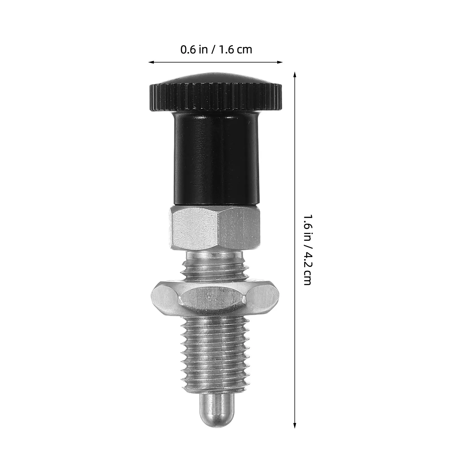 Stainless Steel Self-Locking Spring Indexing Plunger Knob Precise Positioning Pin Locking Pin Spring Loaded Latch for Machinery