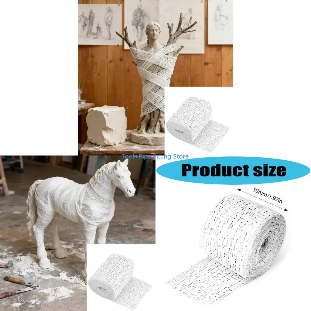 F92B 12Pcs Plasters Bandage Roll for Crafting and Model Making Art Projects Quick Drying