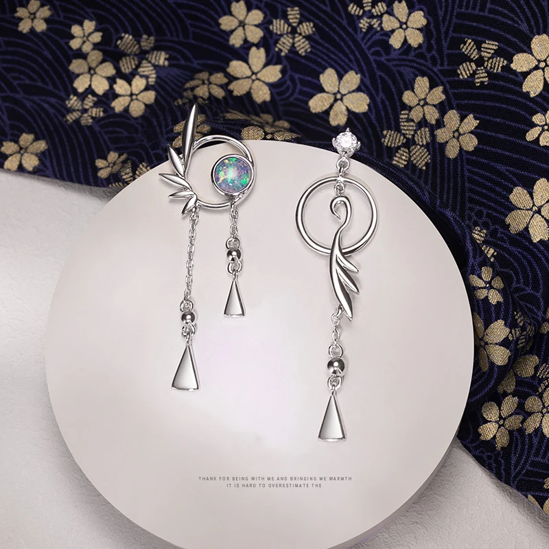 Thaya-Boucles d'oreilles en argent regardé S925 pour femme, goujon en cristal, pendentif classique, bijoux fins, cadeaux à la mode