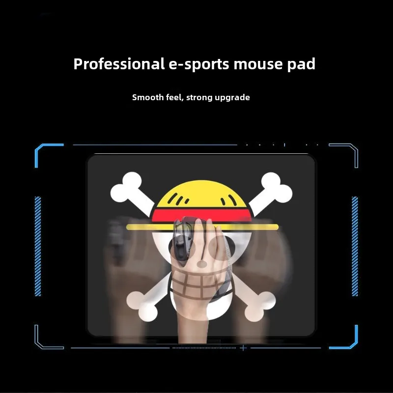 Cartoon Mouse Pad One Piece Anime Kawaii Keyboard Laptop Cute Gaming Soft Mousepad Computer HD Desk Mat view 4