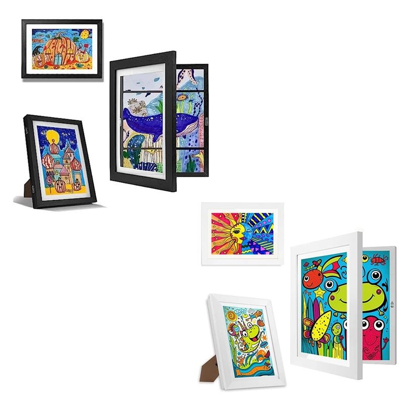 

1 Pcs Art Display For Kids Horizontal And Vertical Art Display 8.5X11 Front Opening Changeable Kids Artwork Frames