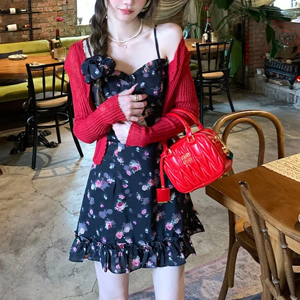 8120 Red Sun Protection Summer New Korean Style V-Neck Ribbed Button Bamboo Fiber Breathable Air Conditioning Shirt Shawl For