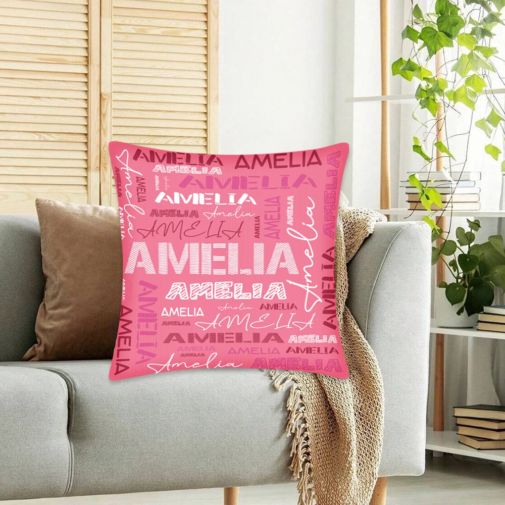 

Название своими руками, текст, персонализированная односторонняя наволочка с принтом, украшение для дома, памятный подарок, без сердцевины подушки