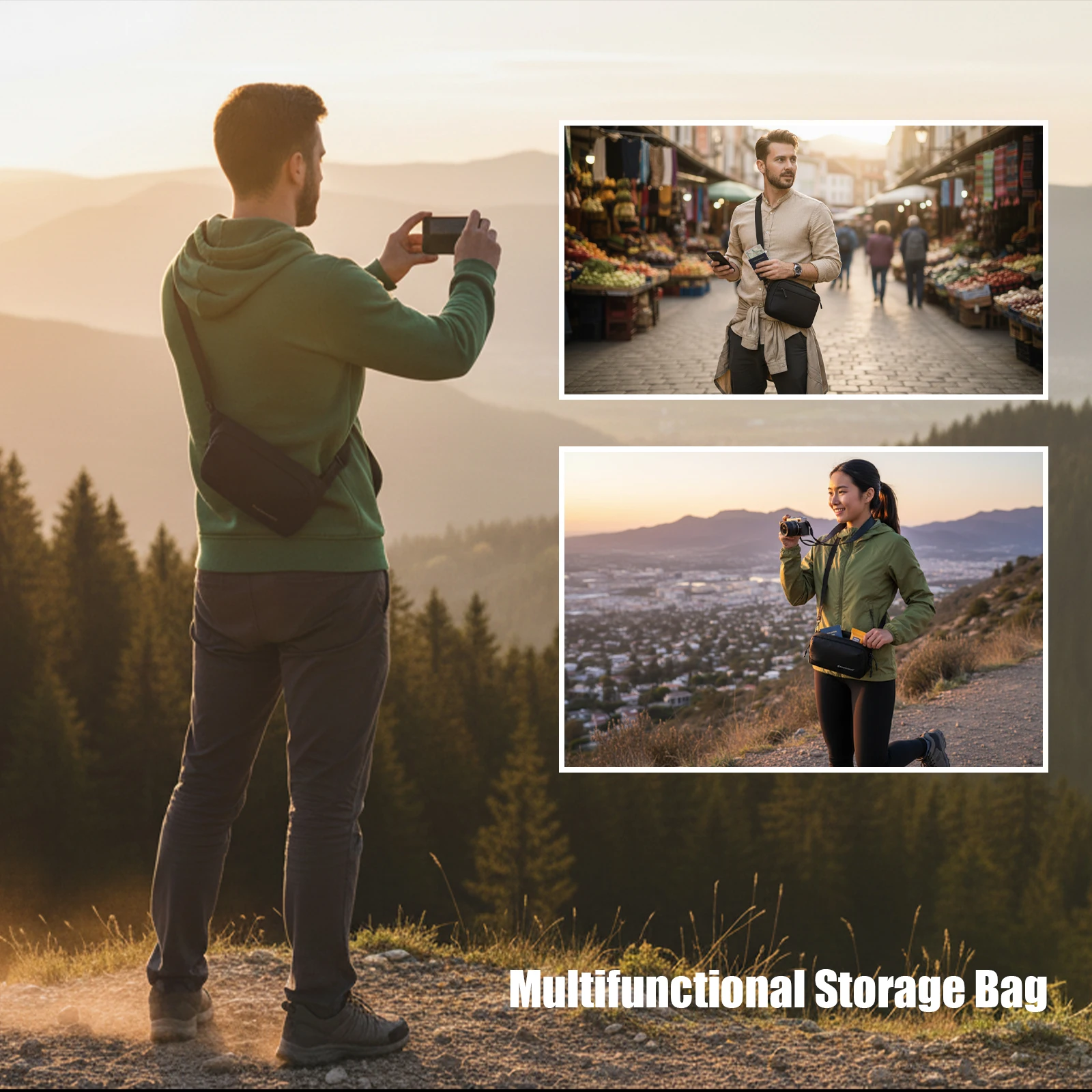 Besnfoto PK04 Bolsa de transporte para DJI Osmo Pocket 3 Diseño personalizado Estuche de fotografía portátil liviano para acceso view 5
