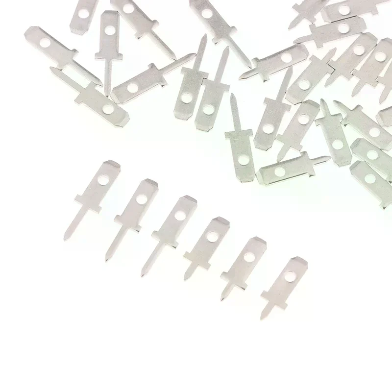 Buy 50 Pieces of 2.8 Inserts Plug - 0.8mm Thick Single-Leg Solder Lug - PCB Welding Sheet - Spring Terminal
