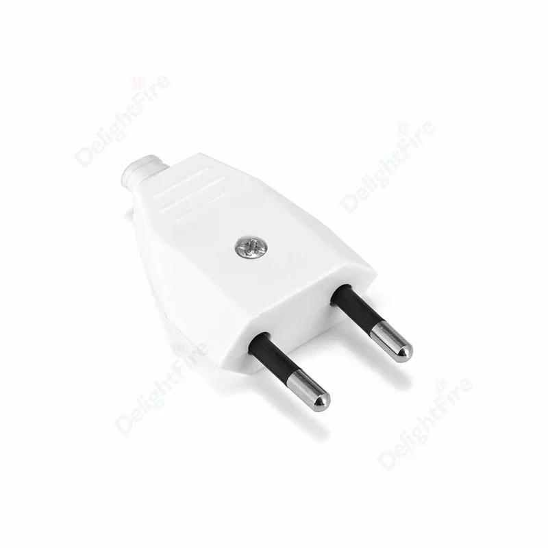 Enchufe macho UE europeo EE. UU. de 2 pines enchufe hembra adaptador de enchufe eléctrico de CA conector de cable de extensión recargable de