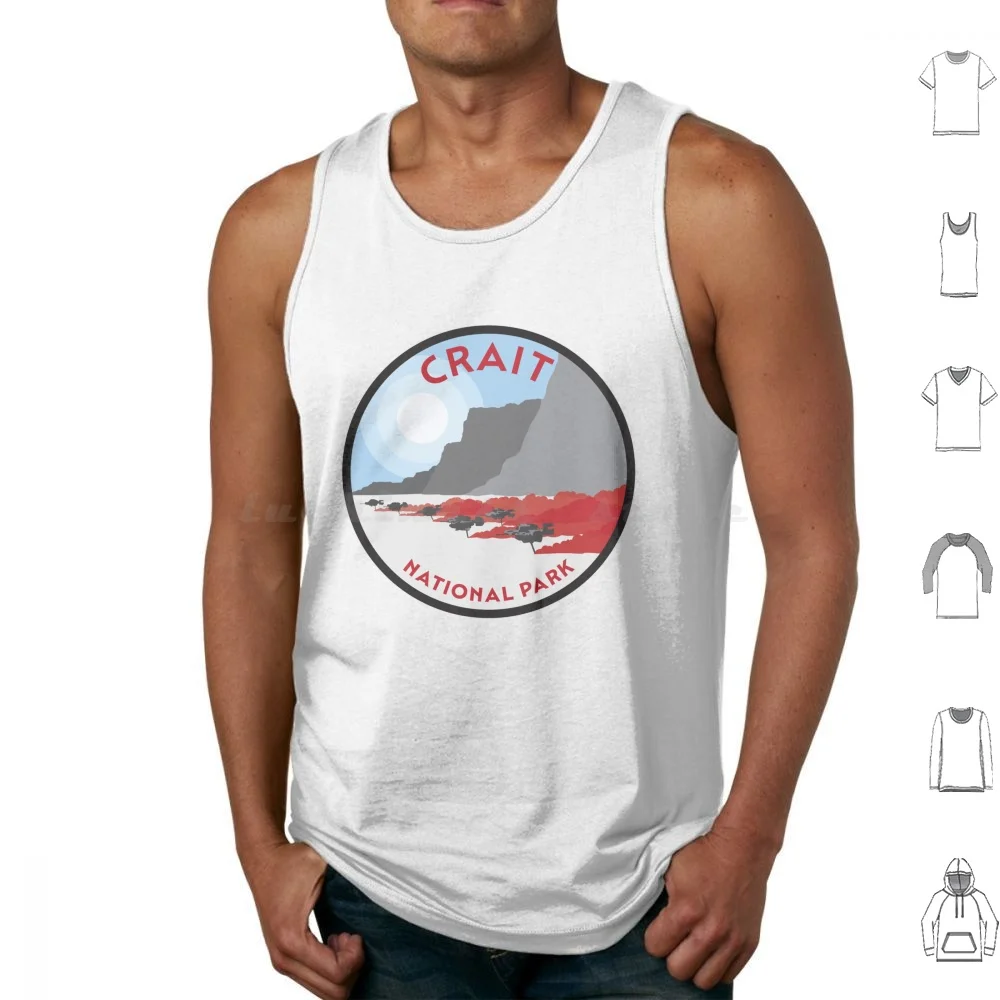 Crait National Park Tank Tops Vest Sleeveless Jedi Skywalker Anakin Luke Skywalker Han Solo Space Movie Sci Fi Obi Wan