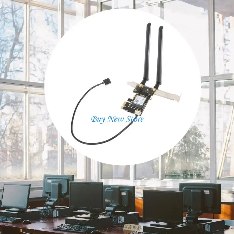 20CE WiFi 6 untuk AX200 802.11ax Kartu Jaringan WiFi yang kompatibel dengan