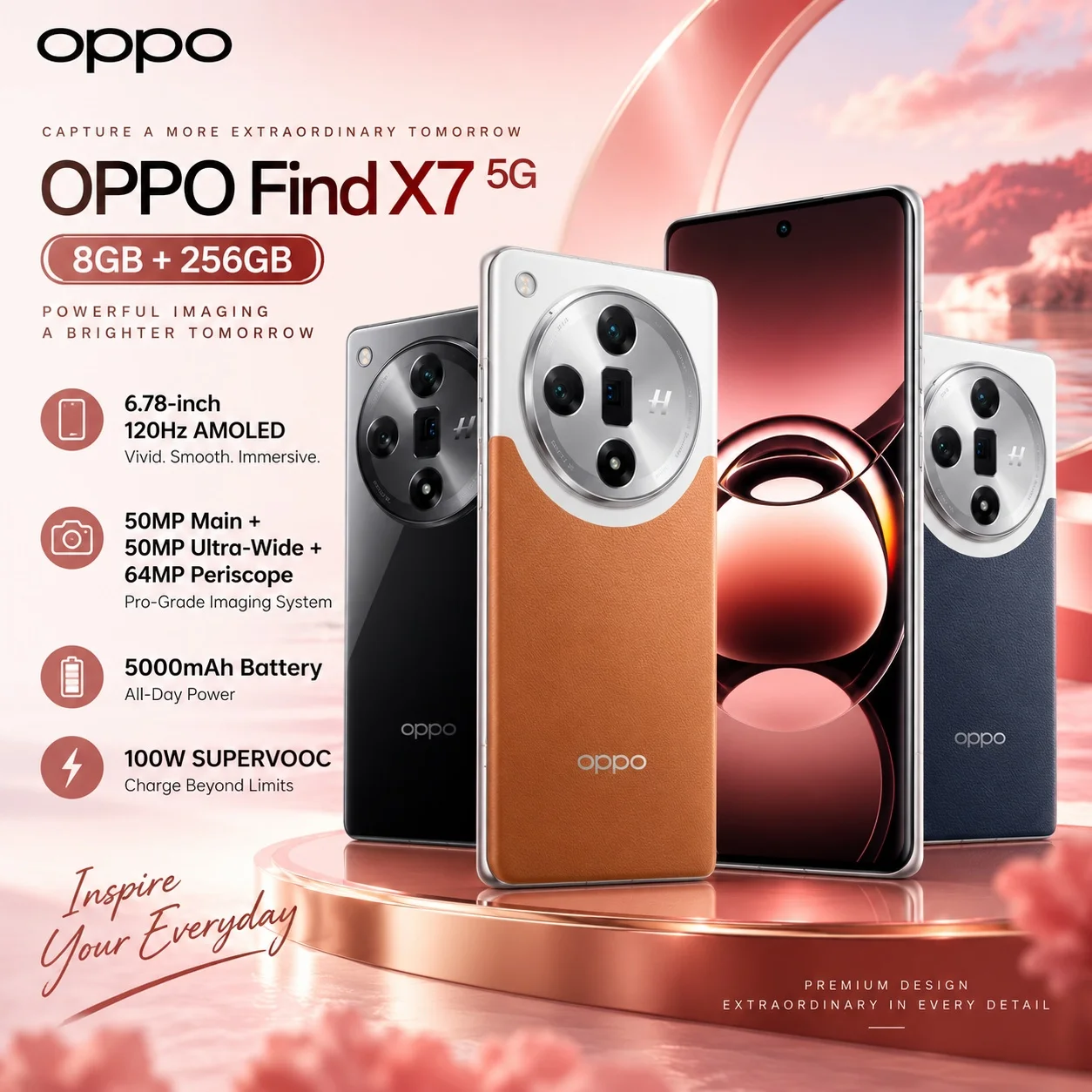 Oppo OPPO Find X7 5G Dimensity 9300 120Hz OLED 64MP Periscope Camera 5000mAh 100W SUPERVOOC Fast Charging Flagship Smartphone Phone - Aliexpress Deal