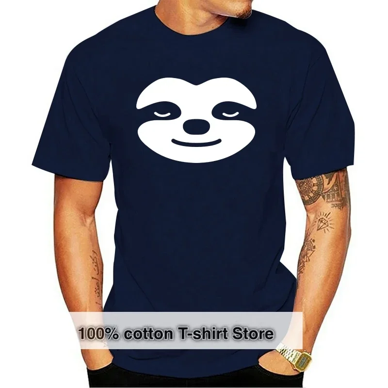 Sleepy Sloth Face Tee Printed Men T Shirt Hip Hop Crewneck Short Sleeve Cotton Fabric Young Tshirt Europe T-Shirt Top Quality