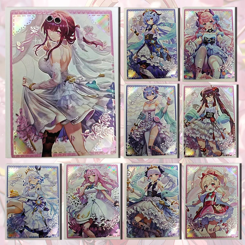 

История богини Love of the Stars QR-карта Rem Kamisato Ayaka Kafka Sangonomiya Kokomi Ganyu boy Коллекция игрушек Подарки на день рождения
