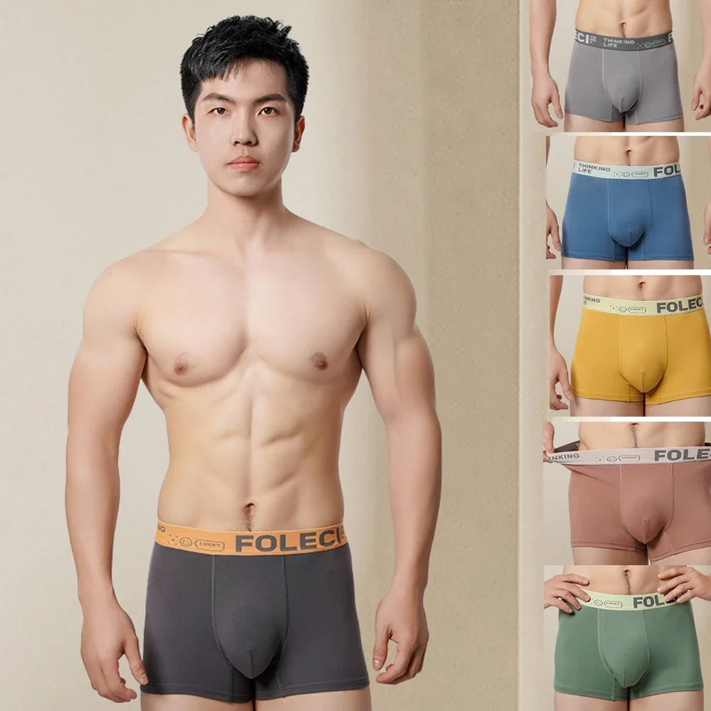 3pcs Set Men's Briefs Mens Sexy Flat angle Underwear Men's Panties Cotton Breathable Elastic Large Size Male Underpants