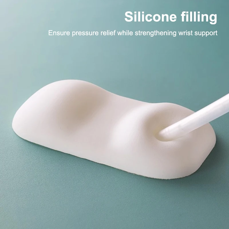 Morbido silicone mouse tappetino da polso mouse poggiapolsi home office computer gaming bracciolo protezione del polso scrivania tappetino per mouse ergonomia