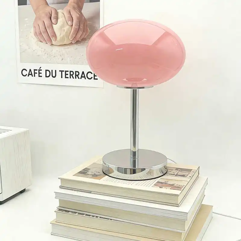 

Nordic Cream Style Girl's Table Lamp Vintage Creative Design Mid Century Ambient Lamp Warm Decorative Night Light for Bedroom