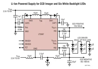 LT3587EUD LT3587 - High Voltage Monolithic Inverter and Dual Boost