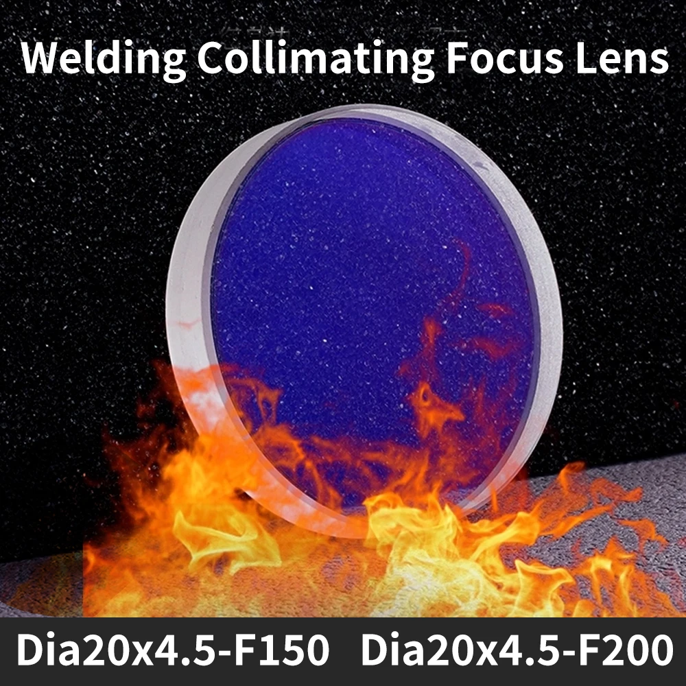 

Laser Welding Gun Parts Collimator Focusing Lens D16x5 F60 D20x4.5 F150 F200 F400 F800 for Raytools WSX Bodor Laser Head BT240S