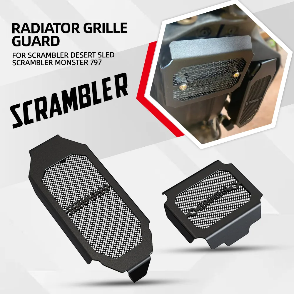 Oil Cooler Guard and Rectifier Guard Cover Water Tank Cools Protection For Ducati Scrambler Desert Sled Scrambler Monster 797