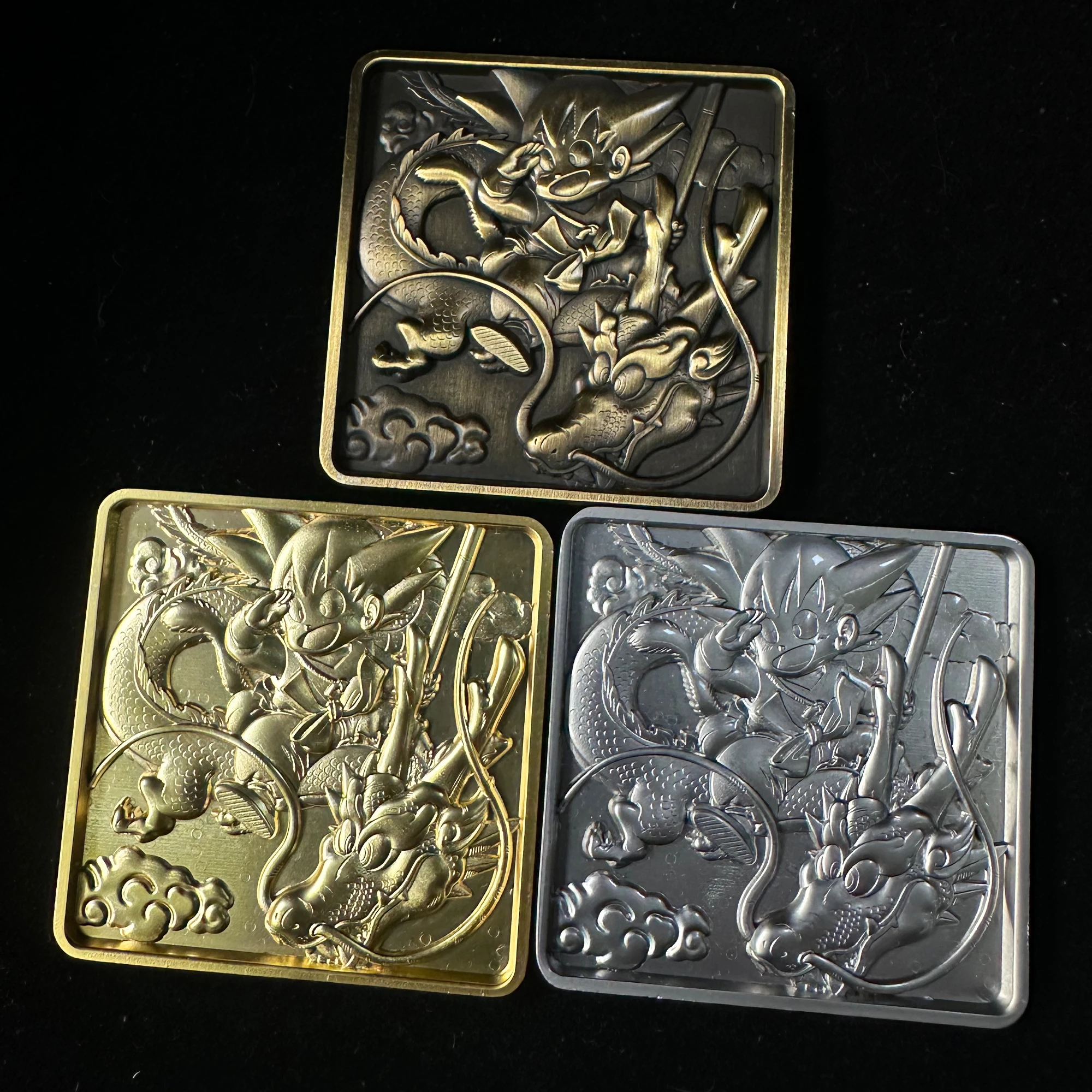 

4,5 см Diy Self Made Dragon Ball Металлическая коллекция Памятные монеты Сон Гоку Трехмерная металлическая монета Аниме Карты Подарочные игрушки